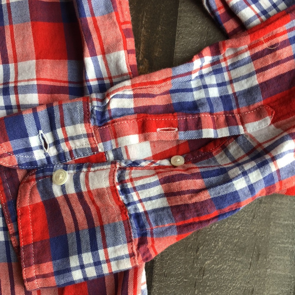 Jcrew Plaid Pull Over Button Down - image 4